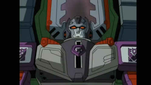 A GIF of a transformer saying 'are you implying that we are disorganized?'